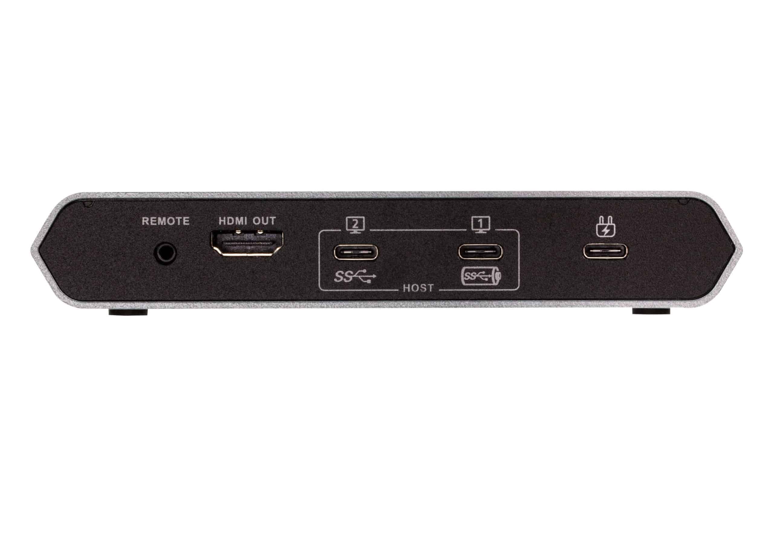 ATEN 2-Port USB-C Gen 1 Dock Switch met Power Pass-through - Afbeelding 2