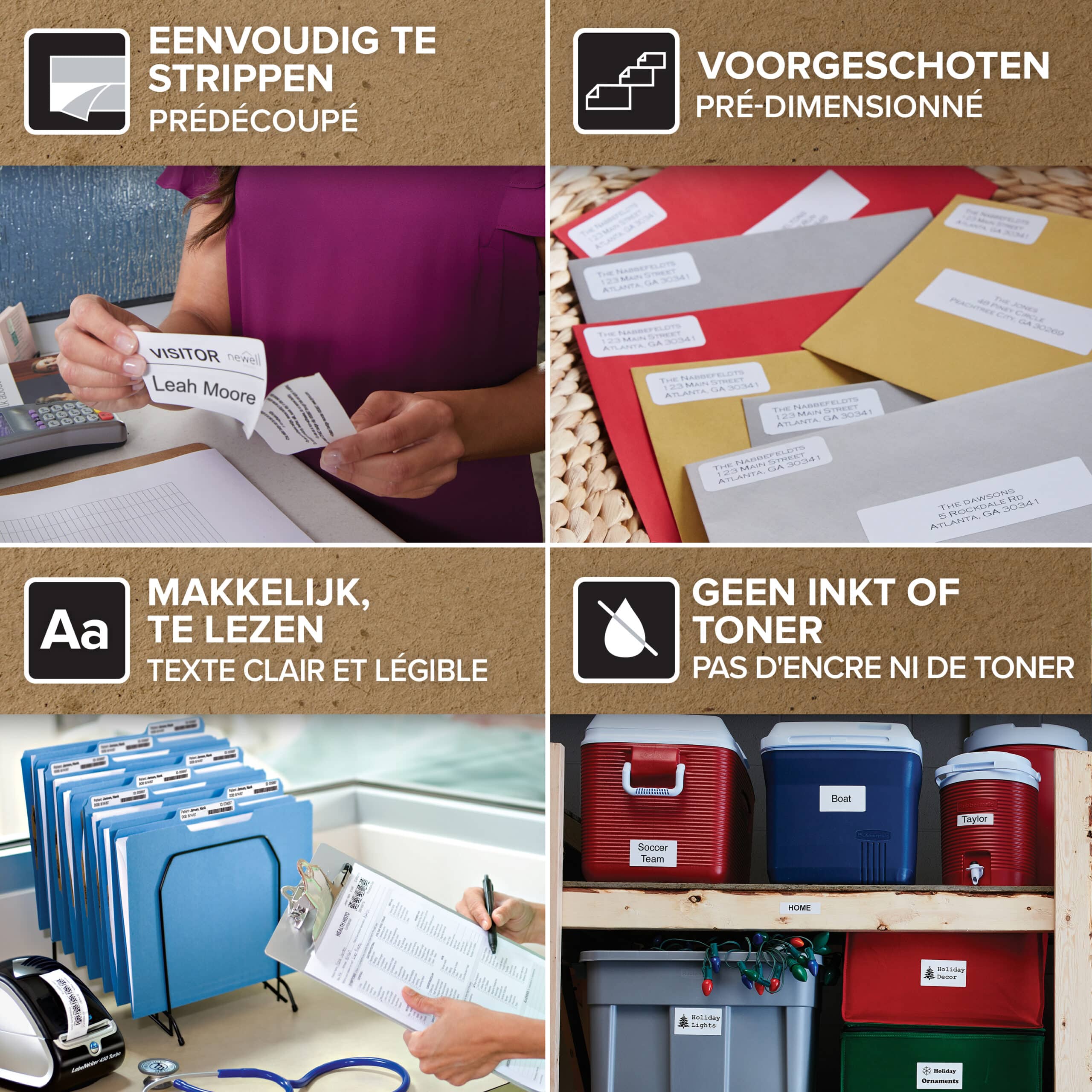 DYMO originele LabelWriter kleine naambadgelabels | 41 mm x 89 mm | Zelfklevend | 6 met elk 300 labels (1.800 zelfklevende etiketten) | voor de LabelWriter labelprinters | Gemaakt in Europa - Afbeelding 7