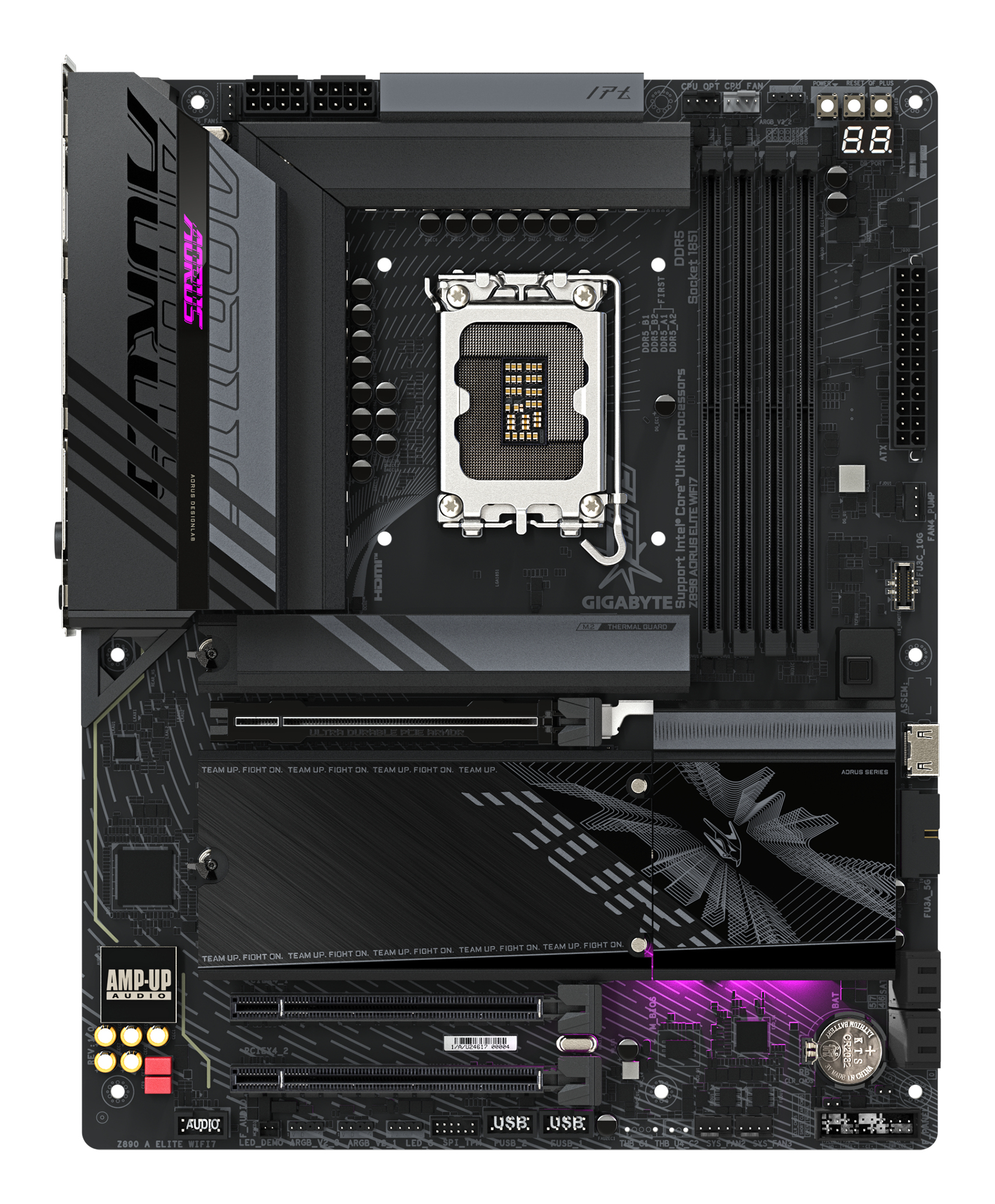 GIGABYTE Z890 AORUS ELITE WIFI7 Intel Z890 LGA 1851 (Socket V1) ATX - Afbeelding 2