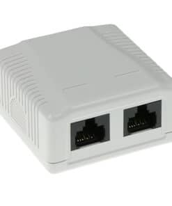 ACT Modulair opbouwdoos unshielded 2-voudig CAT6