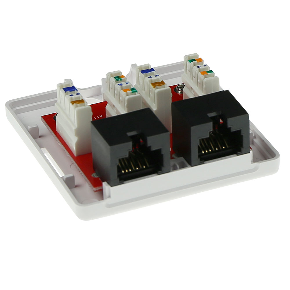 ACT Modulair opbouwdoos unshielded 2-voudig CAT6 - Afbeelding 3