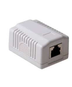 ACT Modulair opbouwdoos shielded 1-voudig CAT6