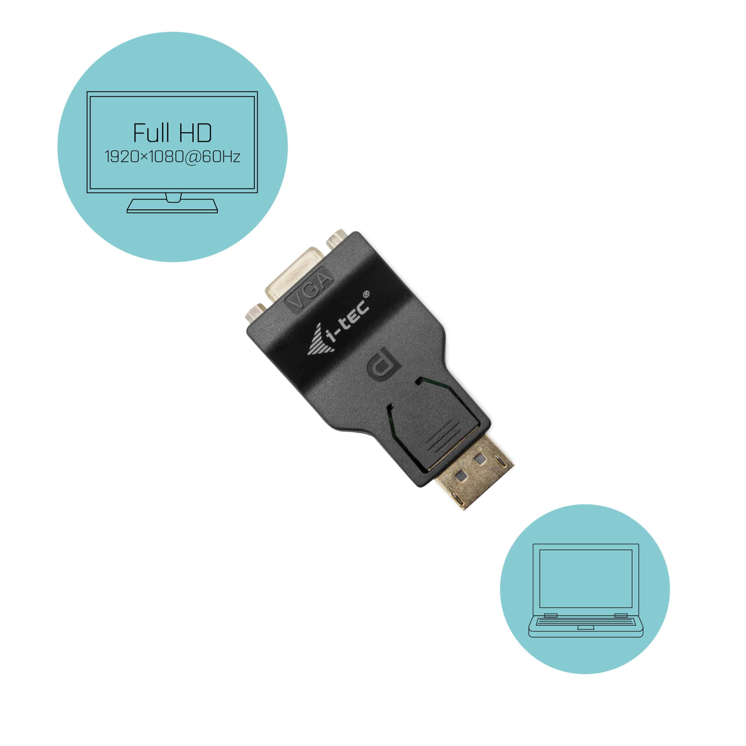 i-tec DisplayPort to VGA Adapter - Afbeelding 2