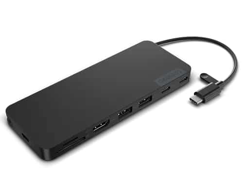 Lenovo 4X11N40212 laptop dock & poortreplicator Bedraad USB 3.2 Gen 1 (3.1 Gen 1) Type-C Zwart - Afbeelding 5