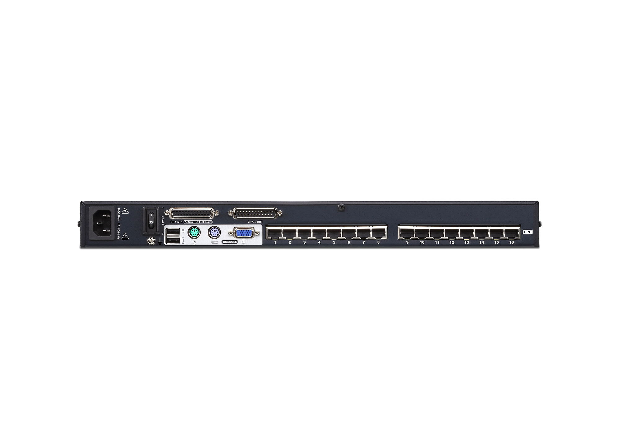 ATEN 16-poorts multi-interface (DisplayPort, HDMI, DVI, VGA) Cat 5 KVM-switch - Afbeelding 2