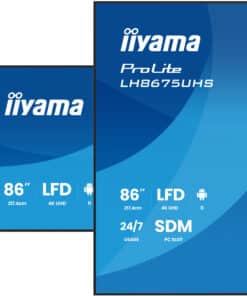 iiyama LH8675UHS-B2AG beeldkrant Digitale signage flatscreen 2,17 m (85.6") LCD Wifi 500 cd/m² 4K Ultra HD Zwart Type processor Android 11 24/7 - Afbeelding 6