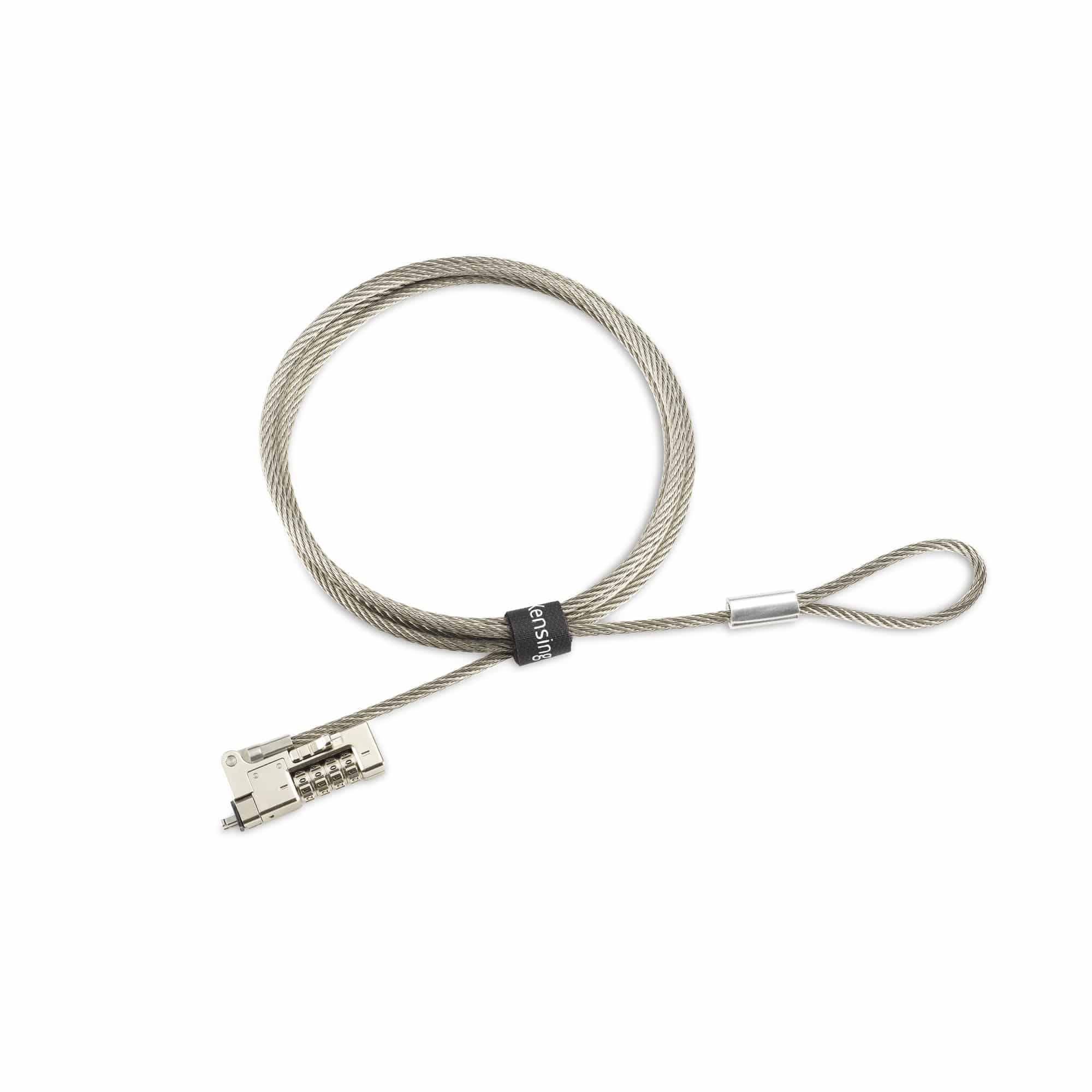 Kensington Slim NanoSaver 2.0 EQ Combination Laptop Lock - geserialiseerd, verpakking van 25 stuks