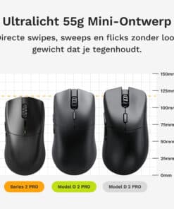Glorious Gaming Series 2 PRO muis Gamen Rechtshandig RF Wireless + USB Type-C Optisch 26000 DPI - Afbeelding 3