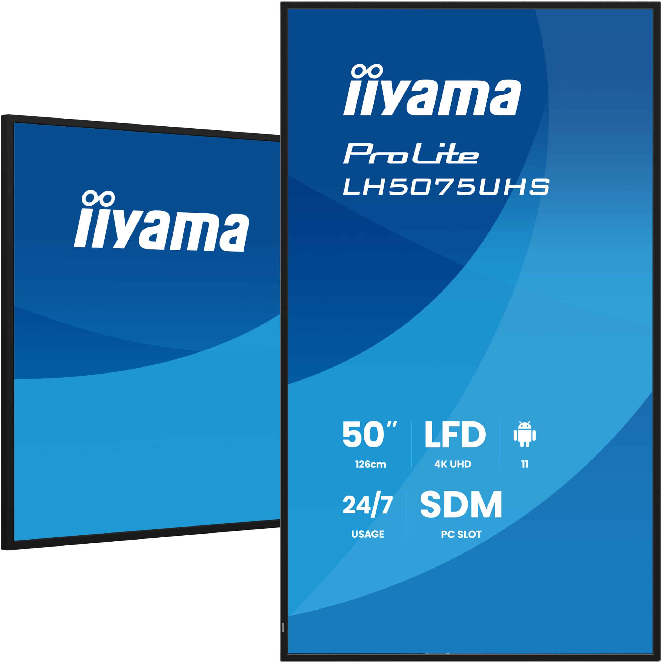 iiyama LH5075UHS-B2AG beeldkrant Digitale signage flatscreen 125,7 cm (49.5") LCD Wifi 500 cd/m² 4K Ultra HD Zwart Type processor Android 11 24/7 - Afbeelding 5