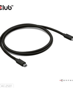 CLUB3D Thunderbolt 5 Gecertificeerd 8K240Hz 80/120 Gbps EPR 240 Watt Kabel M/M 1m - Afbeelding 7