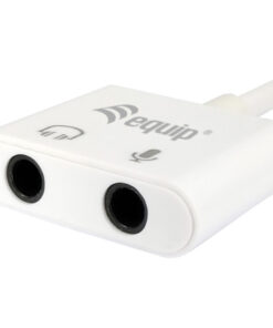 Equip USB-C naar audio adapter, kleur wit