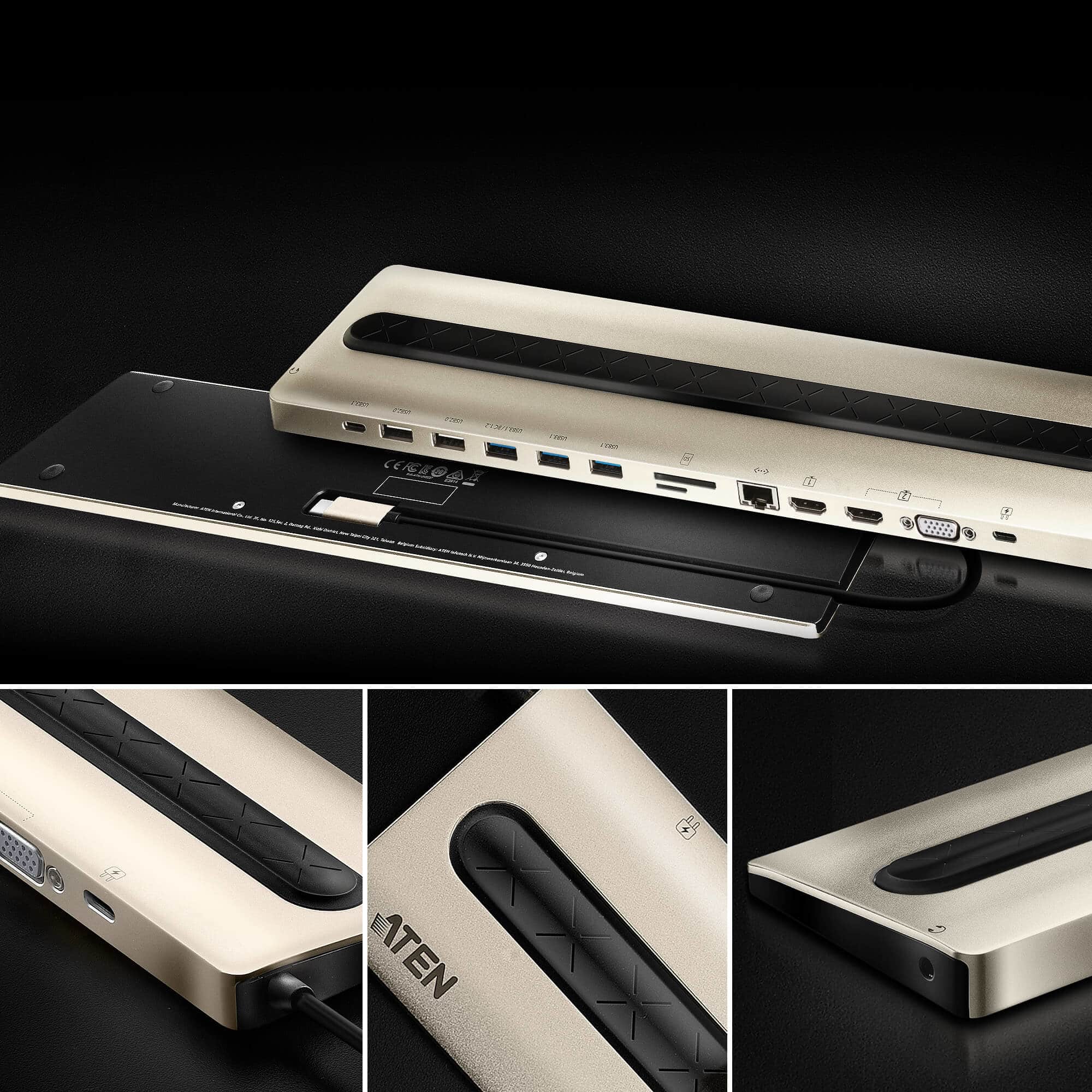 ATEN USB-C Multiport Dock met Power Pass-Through - Afbeelding 4