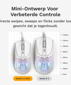 Glorious Gaming Model O 2 Mini muis Gamen Rechtshandig USB Type-A Optisch 26000 DPI - Afbeelding 3