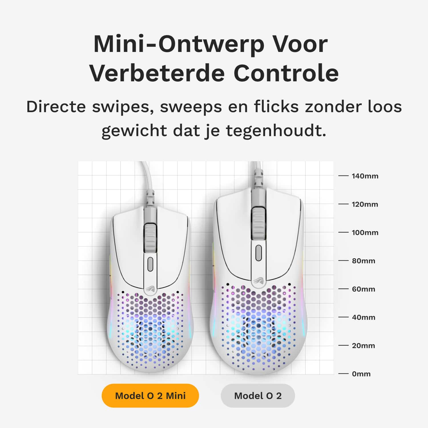 Glorious Gaming Model O 2 Mini muis Gamen Rechtshandig USB Type-A Optisch 26000 DPI - Afbeelding 3