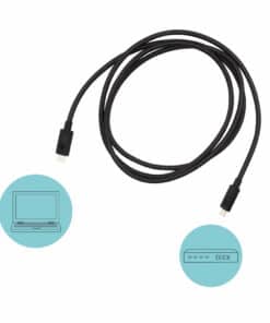 i-tec Thunderbolt 3 – Class Cable, 40 Gbps, 100W Power Delivery, USB-C Compatible, 150cm - Afbeelding 3
