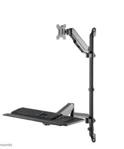 Neomounts WL90-325BL1 Zit-sta werkstation wand 17-32" - gasveer - Afbeelding 2