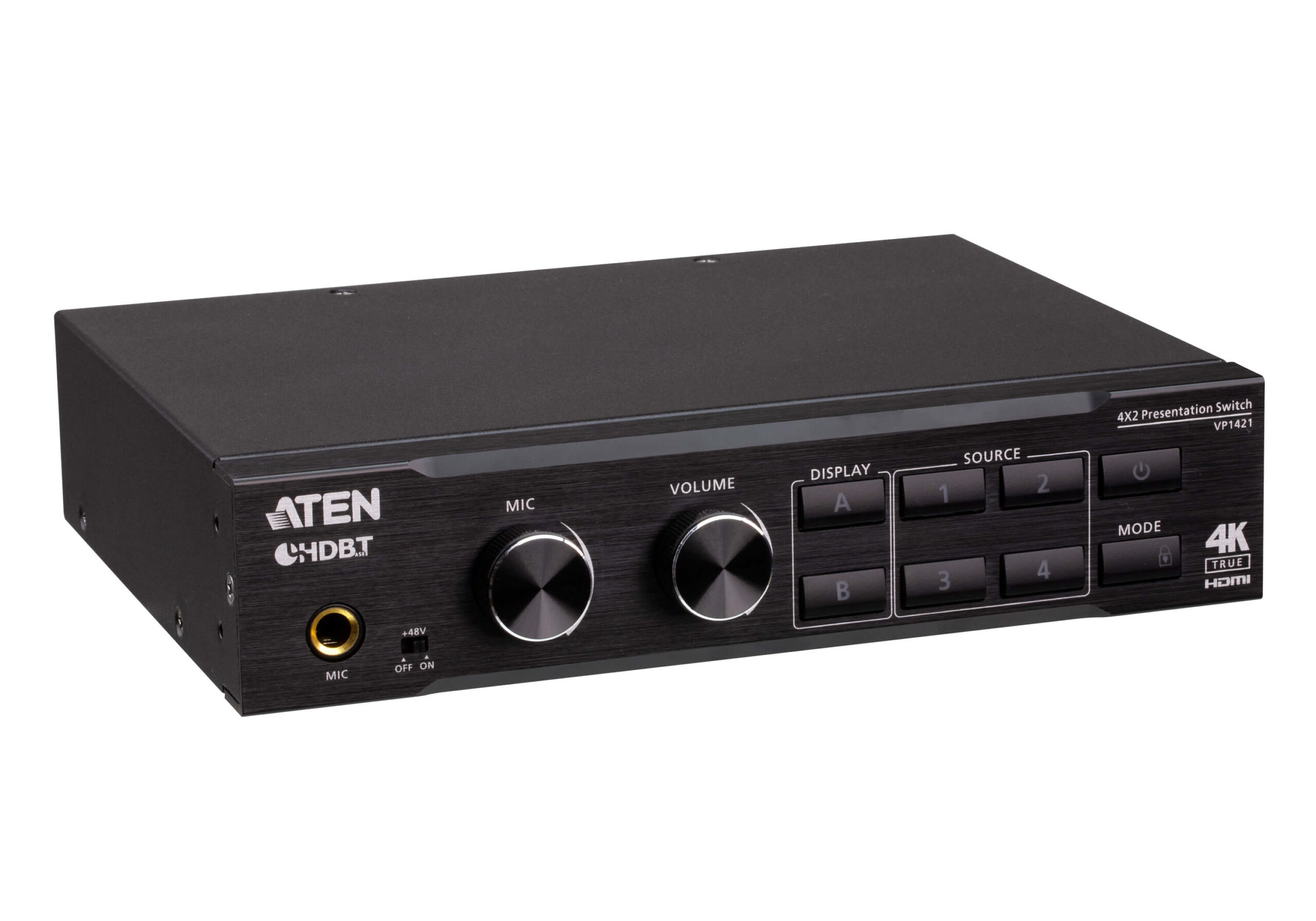 ATEN 4 x 2 True 4K Matrix Switch voor presentaties met schalen, DSP en HDBaseT-Lite - Afbeelding 4