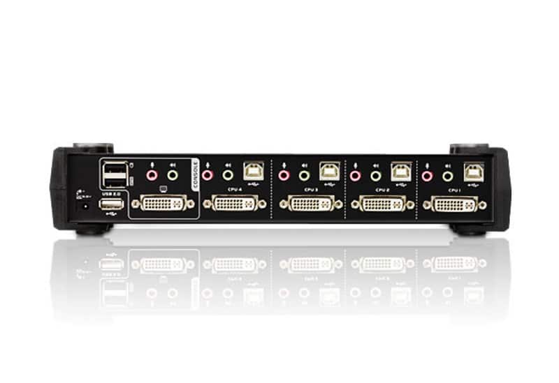 ATEN 4-poorts USB DVI/Geluid KVMP-schakelaar - Afbeelding 2