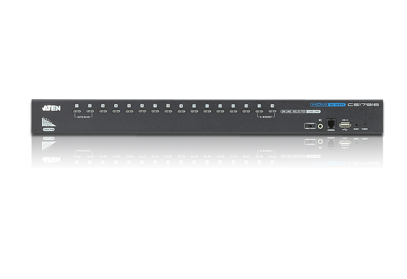 ATEN 16-poorts USB HDMI/Geluid KVM-schakelaar - Afbeelding 3