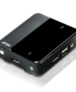 ATEN 2-poorts USB DisplayPort/Audio KVM-switch (4K-ondersteuning en kabels inbegrepen)