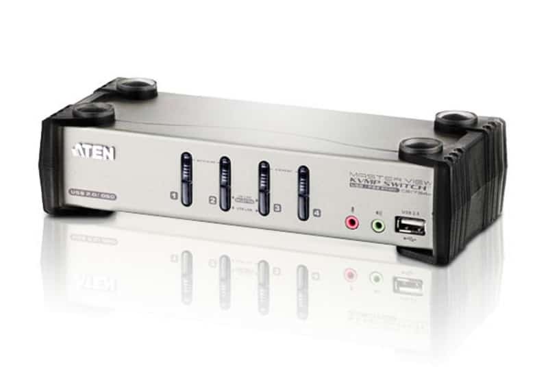 ATEN 4-Poorts PS/2-USB VGA/Geluid KVMP Schakelaar met OSD - Afbeelding 2