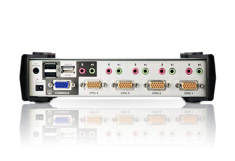 ATEN 4-Poorts PS/2-USB VGA/Geluid KVMP Schakelaar met OSD - Afbeelding 3