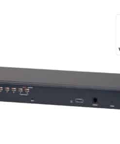 ATEN 1-Lokale/externe gedeelde toegang, 8-poorts Cat 5 KVM over IP-switch met poort serieschakeling