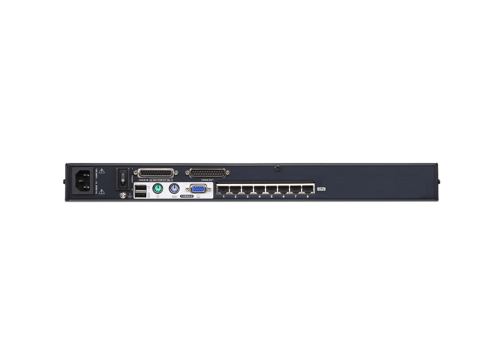 ATEN 8-poorts multi-interface (DisplayPort, HDMI, DVI, VGA) Cat 5 KVM-switch - Afbeelding 2