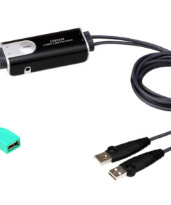 ATEN 2-poorts USB grenzeloze kabel KM-schakelaar
