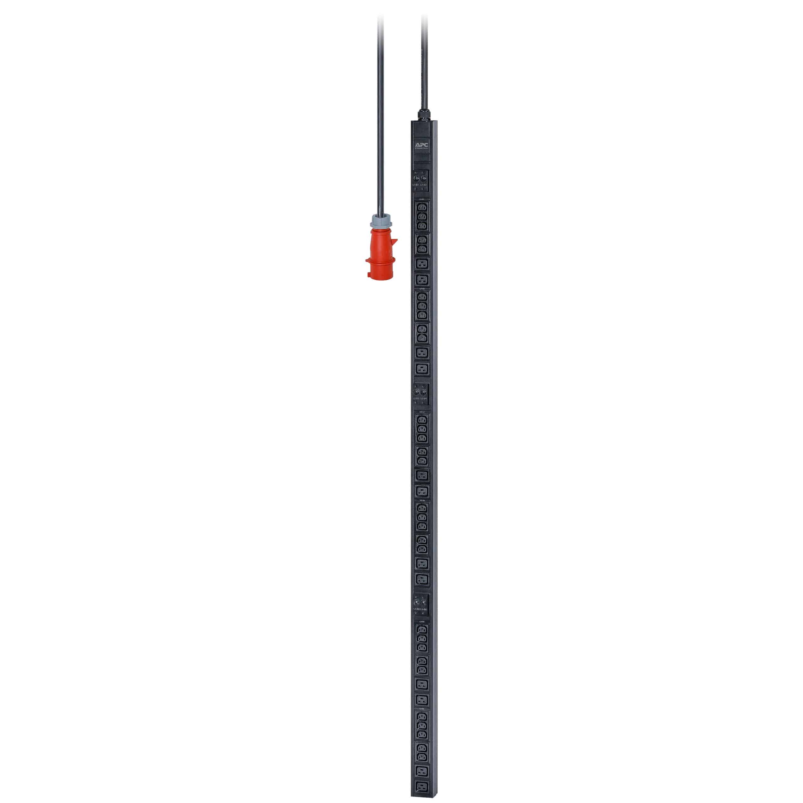 APC Easy PDU EPDU1232B, Basic, 0U, 32A, 400V, (30x)C13 & (12x)C19, IEC60309 32A 3Fase stekker - Afbeelding 3