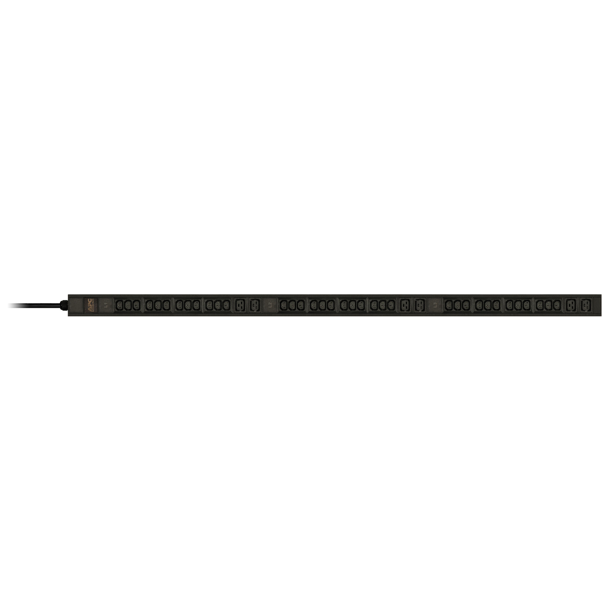 APC Easy PDU EPDU1216B, Basic, 0U, 16A, 400V, (36x)C13 & (6x)C19, IEC60309 16A 3Fase stekker - Afbeelding 3