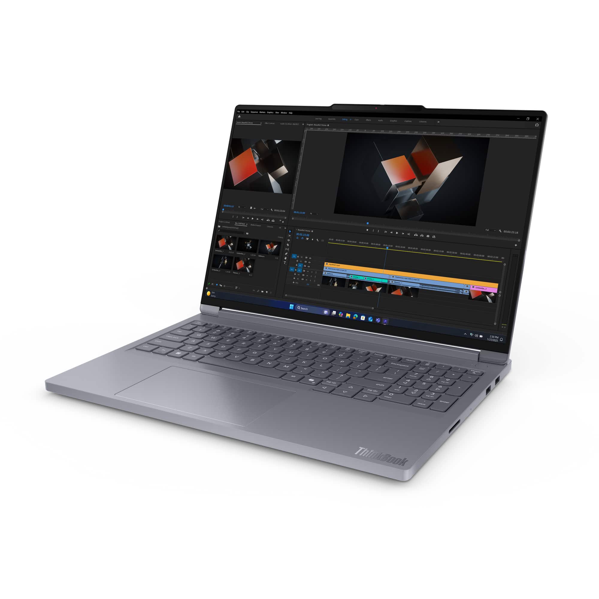 Lenovo ThinkBook 16p G6 ADR AMD Ryzen 9 8940HX Laptop 40,6 cm (16") WQXGA 32 GB DDR5-SDRAM 512 GB SSD NVIDIA GeForce RTX 5060 Wi-Fi 7 (802.11be) Windows 11 Pro Belgisch Grijs - Afbeelding 3