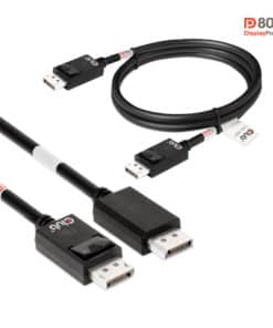 CLUB3D DisplayPort 2.1 Bi-Directional VESA DP80 Gecertificeerde kabel 4K240Hz, 8K60Hz or 10K30Hz M/M 1.2m/3.94ft - Afbeelding 7