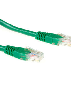 ACT Groene 1,5 meter U/UTP CAT6 patchkabel met RJ45 connectoren