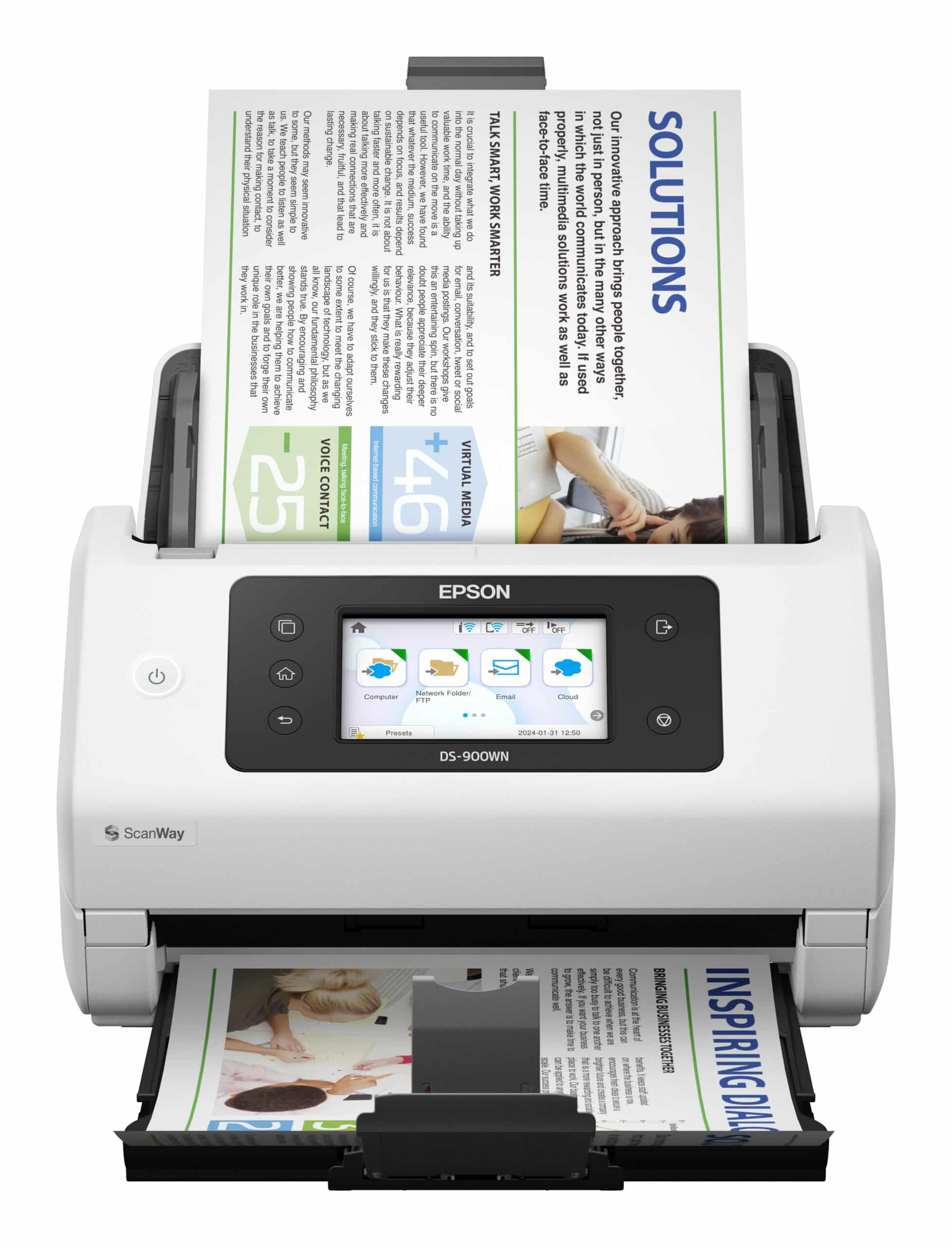 Epson WorkForce DS-900WN Paginascanner 600 x 600 DPI A4 Wit