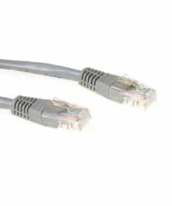 ACT Grijze 5 meter U/UTP CAT6 patchkabel met RJ45 connectoren - Afbeelding 3