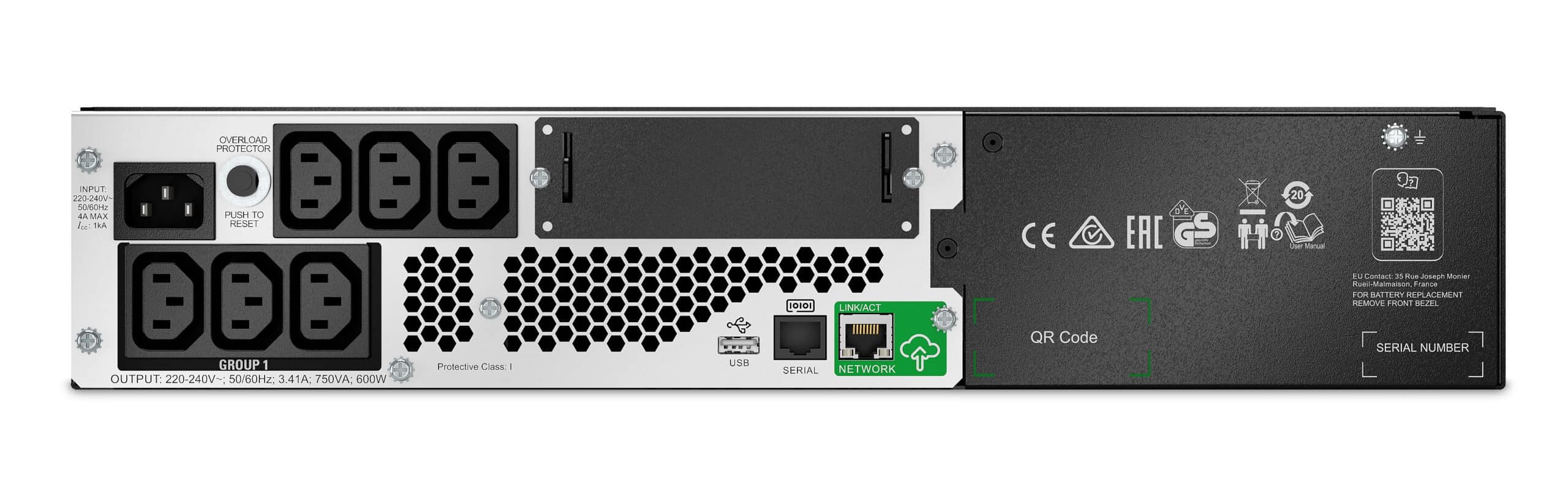 APC Smart-UPS Li-ion SMTL750RMI2UC Noodstroomvoeding - 6x C13, Short Depth, Rack Mountable, 2U, SmartConnect, 750VA - Afbeelding 2