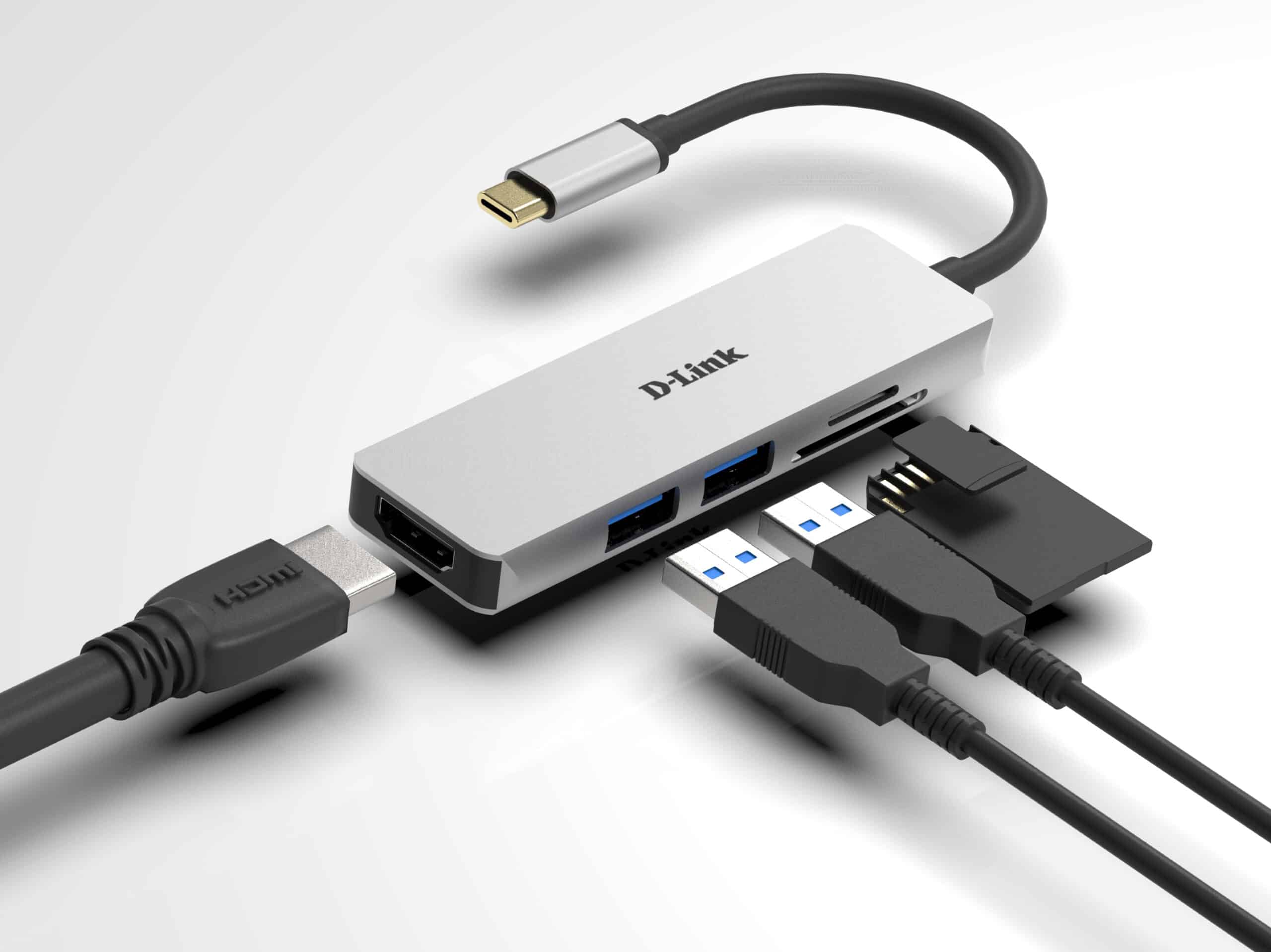 D-Link DUB-M530 laptop dock & poortreplicator Bedraad USB 3.2 Gen 1 (3.1 Gen 1) Type-C Aluminium - Afbeelding 3