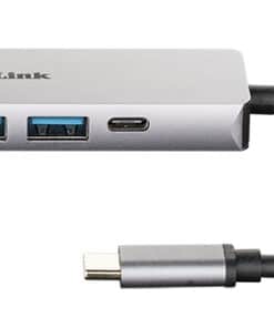 D-Link DUB-M520 laptop dock & poortreplicator Bedraad Thunderbolt 3 Aluminium - Afbeelding 2