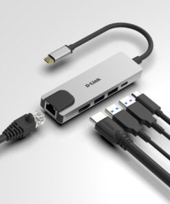 D-Link DUB-M520 laptop dock & poortreplicator Bedraad Thunderbolt 3 Aluminium - Afbeelding 3