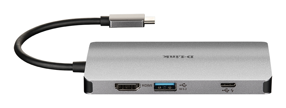 D-Link DUB-M810 laptop dock & poortreplicator Bedraad USB 3.2 Gen 1 (3.1 Gen 1) Type-C Aluminium - Afbeelding 4