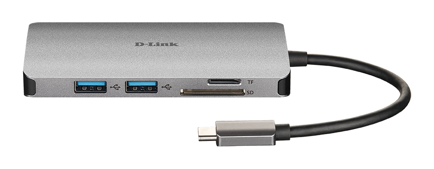 D-Link DUB-M810 laptop dock & poortreplicator Bedraad USB 3.2 Gen 1 (3.1 Gen 1) Type-C Aluminium - Afbeelding 3