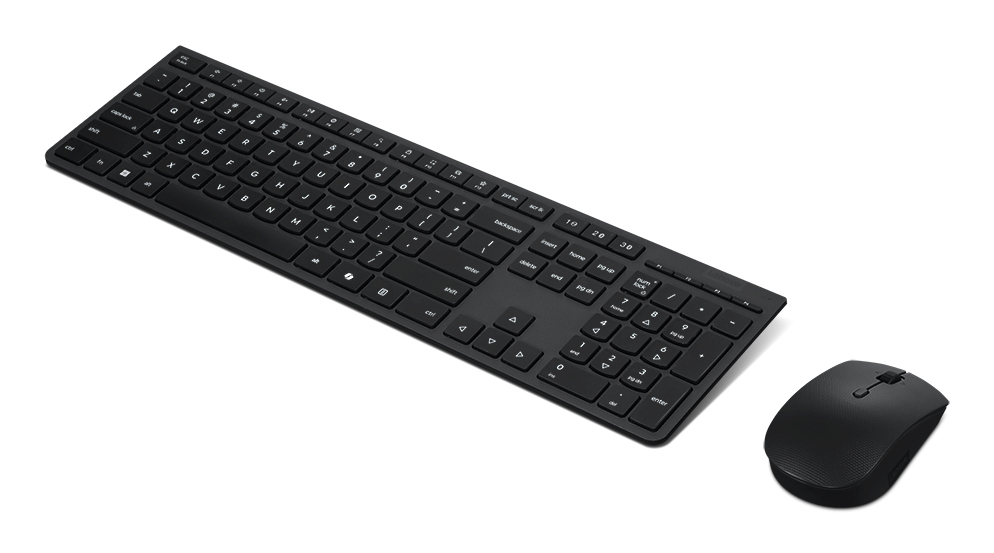 Lenovo 4X31R64318 toetsenbord Inclusief muis Kantoor RF-draadloos + Bluetooth QWERTY Belgisch, Engels Grijs - Afbeelding 3