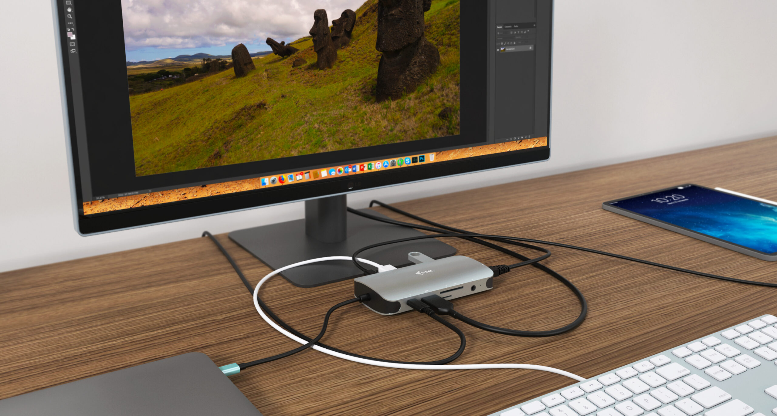 i-tec Metal USB-C Travel Nano Dock HDMI/VGA with LAN + Power Delivery 100 W - Afbeelding 4