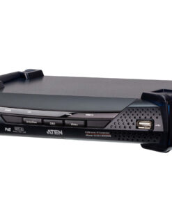 ATEN 2K DVI-D Dual Link KVM over IP-ontvanger met Dual SFP & PoE