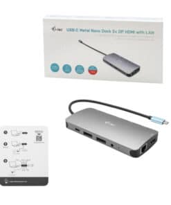 i-tec Metal USB-C Nano 3x Display Docking Station + Power Delivery 100 W - Afbeelding 5