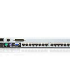 ATEN 1-Lokale /externe gedeelde toegang, 16-poorten Cat 5 Dual Rail KVM over IP-switch met poort serieschakeling - Afbeelding 2