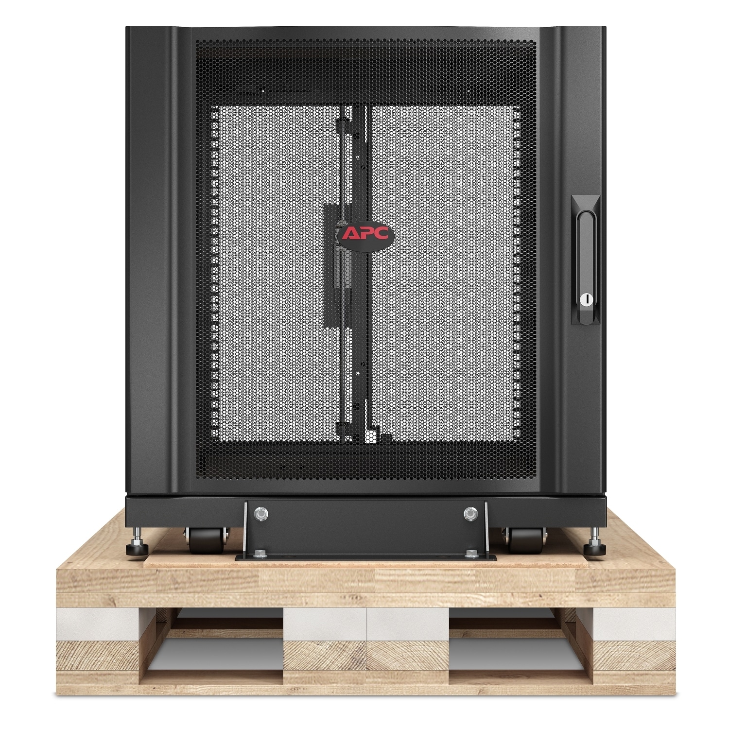 APC NetShelter SX 12U Server Rack Enclosure 600mm x 1070mm w/ Sides Black Shock Packaging - Afbeelding 2