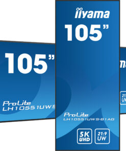 iiyama LH10551UWS-B1AG beeldkrant Digitale signage flatscreen 2,66 m (104.7") LED 500 cd/m² UltraWide 5K HD Zwart 24/7