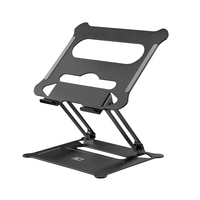 ACT Laptopstandaard, aluminium, inklapbaar, traploos in hoogte verstelbaar - Afbeelding 2